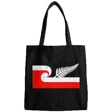 Discover Maori Flag Silver Fern New Zealand Lover Gift Idea Bags
