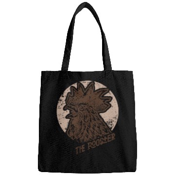 Discover rooster old stamp Bags