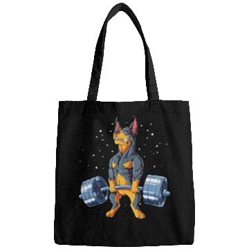 Discover Doberman Weightlifting Gym Bags