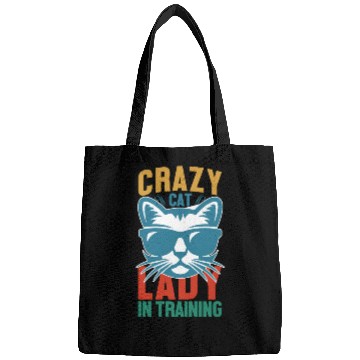 Discover Crazy cat lady Bags