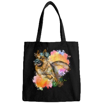 Discover German Shepherd Colorful Dog Lover Bags