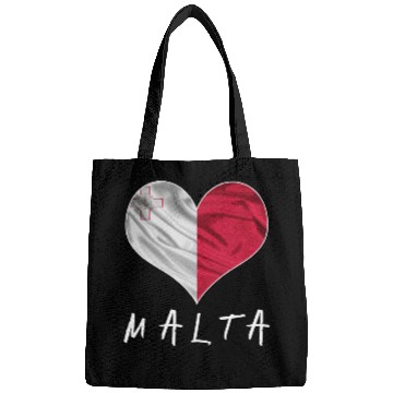 Discover Malta Love Flag Bags