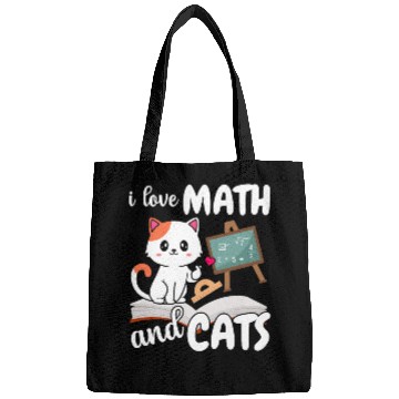 Discover I Love Math And Cats Mathematics Bags