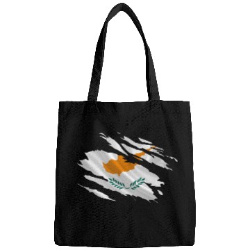Discover Cyprus Ripped Flag Bags