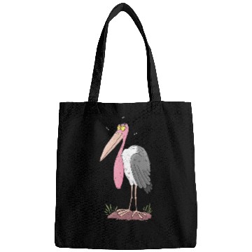 Discover Funny marabou stork cartoon Bags
