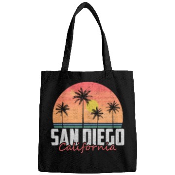 Discover San Diego CA California Pacific Beach Bags