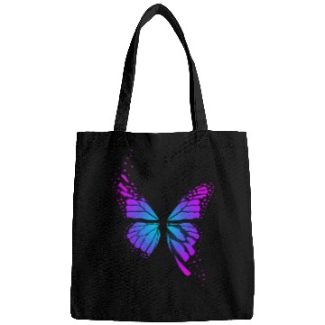 Discover Bright neon butterfly Bags