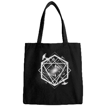 Discover Geometric Outer Space Jelly Fish - (white) Bags