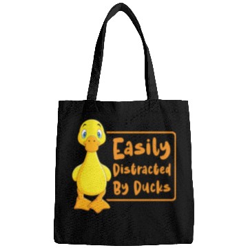 Discover Easily Distracted By Ducks Duck Rubber Duck Bags