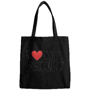 Discover I love my family Bags