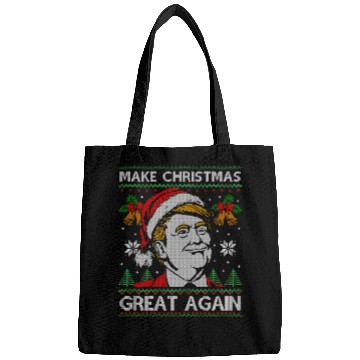 Discover Make Christmas Great Again Funny Trump Ugly Xmas Bags
