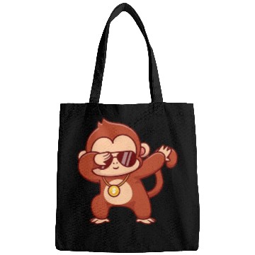Discover Cool monkey dabbing Bags