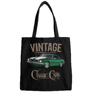 Discover Vintage Green Camaro Classic Car Bags