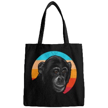 Discover Vintage Chimpanzee Face Gorilla Monkey Lover Bags