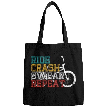 Discover Ride crash swear repeat Bags