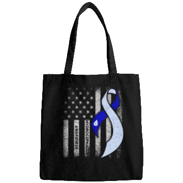 Discover Hydrocephalus Survivor USA Flag Awareness Warrior Bags