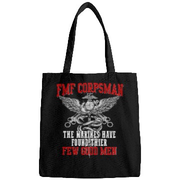 Discover FMF Devil US Navy Corpsman DOC Badass Army Veteran Bags