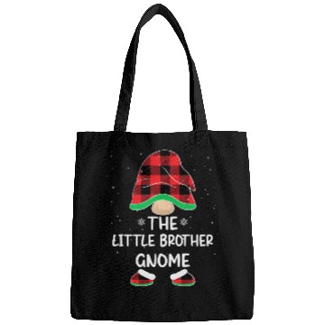 Discover Christmas The Little Brother Gnome Buffalo Plaid Bags