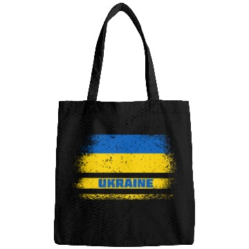 Discover Ukraine vintage flag Bags