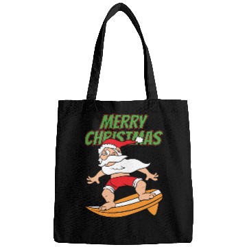 Discover Merry Christmas Santa Claus Surfer Bags