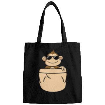 Discover Monkey in Pocket Sunglasses Cute Bags