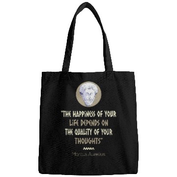 Discover Stoicism Philosophy Marcus Aurelius Quote Bags