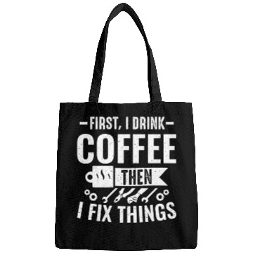 Discover Mechanical Drink Coffee Fix Things Car Mechanic Bags