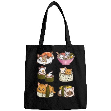 Discover Sushi Cat Japanese Anime Bags