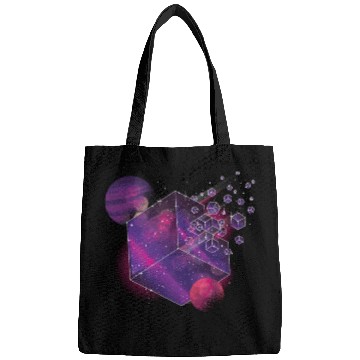 Discover Galaxy Planet Moon Universe Cube Space Bags
