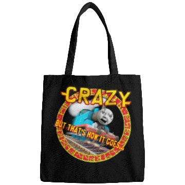 Discover crazy train logo Bags