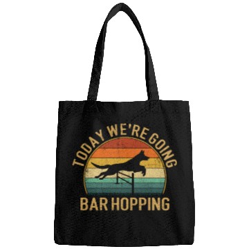 Discover Today we're going copia bar hopping, training dog Bags