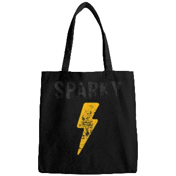 Discover Electrician Funny Sparky Nickname Lightning Bolt Bags