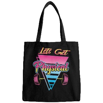 Discover Lets Get Physical Workout Gym Retro 80s Gift Bags