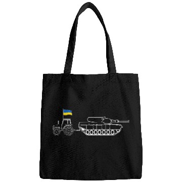 Discover Ukrainian Tractor Pulling Tank With Ukraine Flag Bags