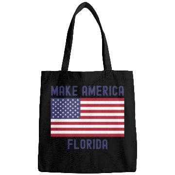 Discover Make America Florida American Flag DeSantis 2024 Bags