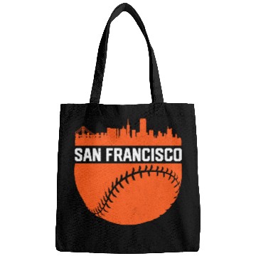Discover Vintage Downtown San Francisco Cali Skyline Baseba Bags