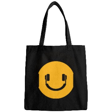 Discover Happy Face Headphones Bags