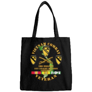 Discover Army Vietnam Combat Cavalry Veteran w Support Brig Bags
