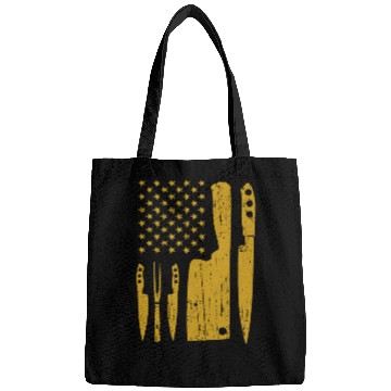 Discover Chef Yellow Knife US Flag Bags