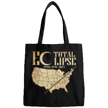 Discover USA Map Path Of Totality 4.8.24 Total Eclipse Bags