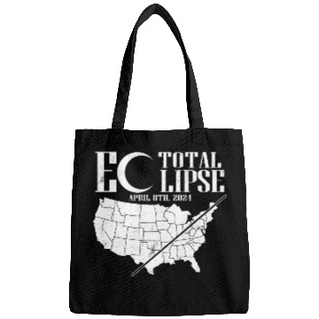 Discover USA Map Path Of Totality 4.8.24 Total Eclipse Bags