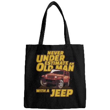 Discover Never Underestimate An Old Man with A Jeep Brown Bags
