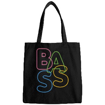 Discover Modern LGBTQ Color BASS Typography for bassists Bags