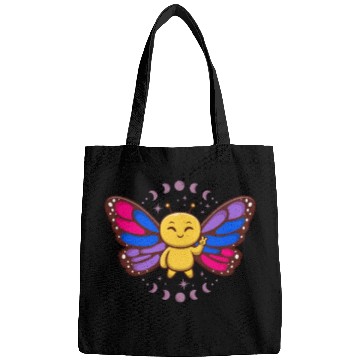Discover Bisexual Flag Monarch Butterfly Insect Subtle Bags
