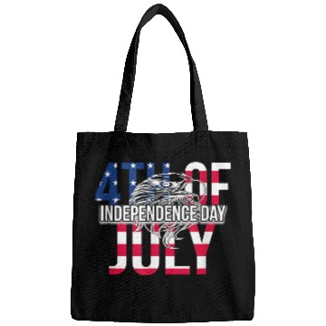 Discover US Happy Independence Day 4th July Flag Eagle Bags