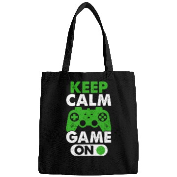 Discover Keep Calm Game On Gamer Virtual Games Player Bags