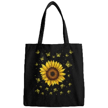 Discover Sunflower Butterflies Floral Women Girls Butterfly Bags