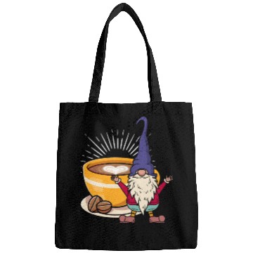 Discover Coffee Gnome Heart Gardening Gnomes Bags