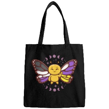 Discover Gender Non-Binary Monarch Butterfly Subtle Pride Bags