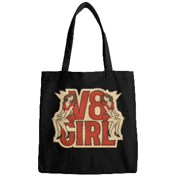 Discover Muscle Car Girl - V8 Girl Bags